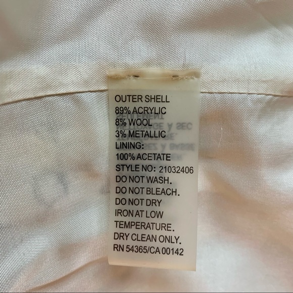 UNIQUE Bianca Nygard Wool Biker Jacket, size 10 Petit - Picture 6 of 6